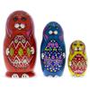 BestPysanky Set of 3 Bunnies with Easter Eggs Nesting Dolls view 1