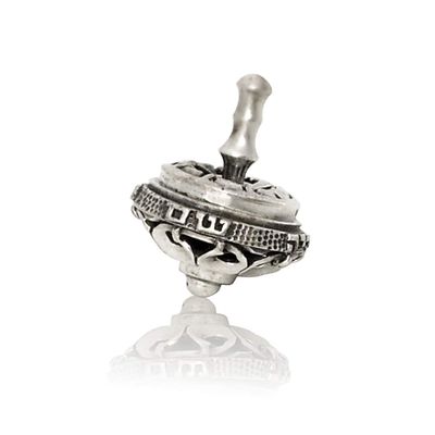 Beautiful dreidel Hanukkah 925 Sterling Silver a great miracle happened there filigree design by Nadav Art