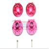 GPM For Traxxas E-Revo 2.0 VXL Brushless (86086-4) Upgrade Parts Aluminum Wheel Hex Claw + Wheel Lock - 4Pc Set Red view 1