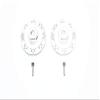 GPM For Losi 1/10 Baja Rey 4WD Desert Truck (LOS03008) Upgrade Parts Aluminum +1.5mm Hex With Brake Disk With Silver Lining - 1Pr Set Silver view 1