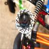 Axial SCX10 II Upgrade Parts (AX90046, AX90047) Aluminum +3mm Hex With Brake Disk With Silver Lining - 1Pr Set Orange view 2