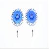 1/10 Baja Rey 4WD Desert Truck (LOS03008) Upgrade Parts Aluminum +1.5mm Hex With Brake Disk With Silver Lining - 1Pr Set Blue view 1