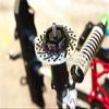 Axial SCX10 II Upgrade Parts (AX90046, AX90047) Aluminum +3mm Hex With Brake Disk With Silver Lining - 1Pr Set Green view 3