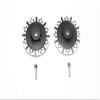 GPM For Losi 1/10 Baja Rey 4WD Desert Truck (LOS03008) Upgrade Parts Aluminum +1.5mm Hex With Brake Disk With Silver Lining - 1Pr Set Black view 1