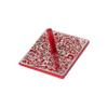 Yair Emanuel Hanukah Dreidel Decorative Flat Anodized Aluminum Cutout Design (Red) view 1