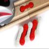 TrainLab Dog Bone Train Track Adapter Connectors (6pcs) (Candy Cane) view 3
