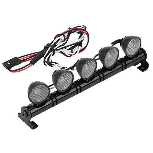 RC Car LED Light Bar, 5-LED Bright Illumination, Off-Road Headlight Lamp, Durable Waterproof Accessory for Night Racing Trail Adventures Enthusiasts