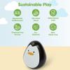 PlanToys Penguin Wobbler Montessori Wooden Baby Sensory Toy for Tummy Time | Cause & Effect Developmental Toy for Babies 6+ Months view 3