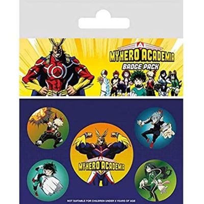 My Hero Academia Badge Pack, 10 x 12.5cm, Multi-colour