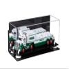 Better Display Cases Versatile Clear Acrylic Trucks, Trains and Rockets Display Case - Large Rectangle Box with Mirror Case, White Risers, Black Base and Wall Mount 17" x 6" x 7" (A019/V46) view 1