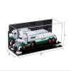 Better Display Cases Versatile Clear Acrylic Trucks, Trains and Rockets Display Case - Large Rectangle Box with Mirror Case, White Risers, Black Base and Wall Mount 17" x 6" x 7" (A019/V46) view 2