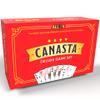 All7s Deluxe Canasta Game Set for Adults & Seniors, Jumbo Index Large Print Cards, Rotating Tray, Scorepad, Classic Playing Card Game, Gift for Families & Grandma view 1