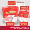 All7s Deluxe Canasta Game Set for Adults & Seniors, Jumbo Index Large Print Cards, Rotating Tray, Scorepad, Classic Playing Card Game, Gift for Families & Grandma view 3