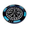 C4Labs 10" Round Padded Dice Tray - Norse Compass, Viking, Rune, Vegvisir view 3