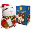 Eocolz Talking Hamster Repeats What You Say Mimicry Pet Plush Buddy Electronic Mouse Interactive Toy Funny Kids Stuffed Toys Children Early Learning for Girl and Boy (Brown) view 1
