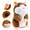 Eocolz Talking Hamster Repeats What You Say Mimicry Pet Plush Buddy Electronic Mouse Interactive Toy Funny Kids Stuffed Toys Children Early Learning for Girl and Boy (Brown) view 2