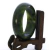 2.3" China Certified Nature Hetian Nephrite Jade Women's Green Flower Bangle Bracelet 2431 view 2