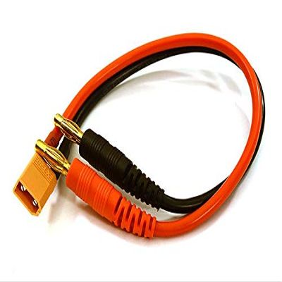 Integy XT30 Male-to-Banana Male Connector Adapter 14AWG 180mm Wire Harness
