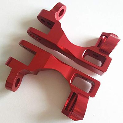 Aluminum Caster Blocks C-hubs Red for Traxxas 1/10 Slash 4X4 Stampede 4X4 XO-1 Ford Fiesta ST Rally Rally VXL RUSTERLER 4X4 Telluride 4x4 6832 6832X