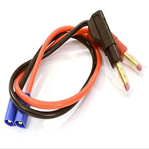 Integy EC3 Charge Cable 14AWG 30cm Wire Harness w/Banana Plugs Charging Jack