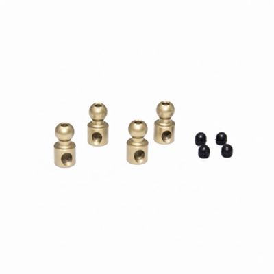 Integy RC Model 3RAC-BS48RO/TE 7075 Aluminum 4.8mm Roll Bar Ball (4pcs) - Teflon Coated