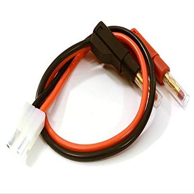 Tamiya Type Charge Cable 14AWG 30cm Wire Harness w/Banana Plugs Charging Jack