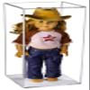 Better Display Cases Clear Acrylic Figure Display Case for Figurine Miniature Doll Bobblehead , Doll Stands Display Box for Figures,DIM:8" L x 8" W x 20" H. (A085A) view 1