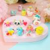 PinkSheep Little Girl Jewel Rings in Heart Box, Adjustable, Girl Gift Pretend Play and Dress Up Rings (Bling) view 2