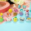 PinkSheep Little Girl Jewel Rings in Heart Box, Adjustable, Girl Gift Pretend Play and Dress Up Rings (Bling) view 3