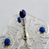 Modern Hanukkah Dreidel 925 Sterling Silver Lapis stone or Amethyst stone semi precious stones selection Spinning Top handmade Collector's view 3
