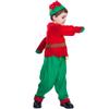 EraSpooky Elf Costume for Kids Boys Christmas Children's Costumes Outfit Set Santa Elf Costume Dress Up Funny Cosplay Party view 3