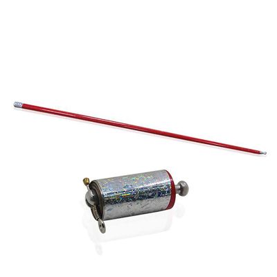 43.30"/110cm Metal Appearing Cane Magic Tricks for Professional Magician Stage Street Magic Performance (Red)