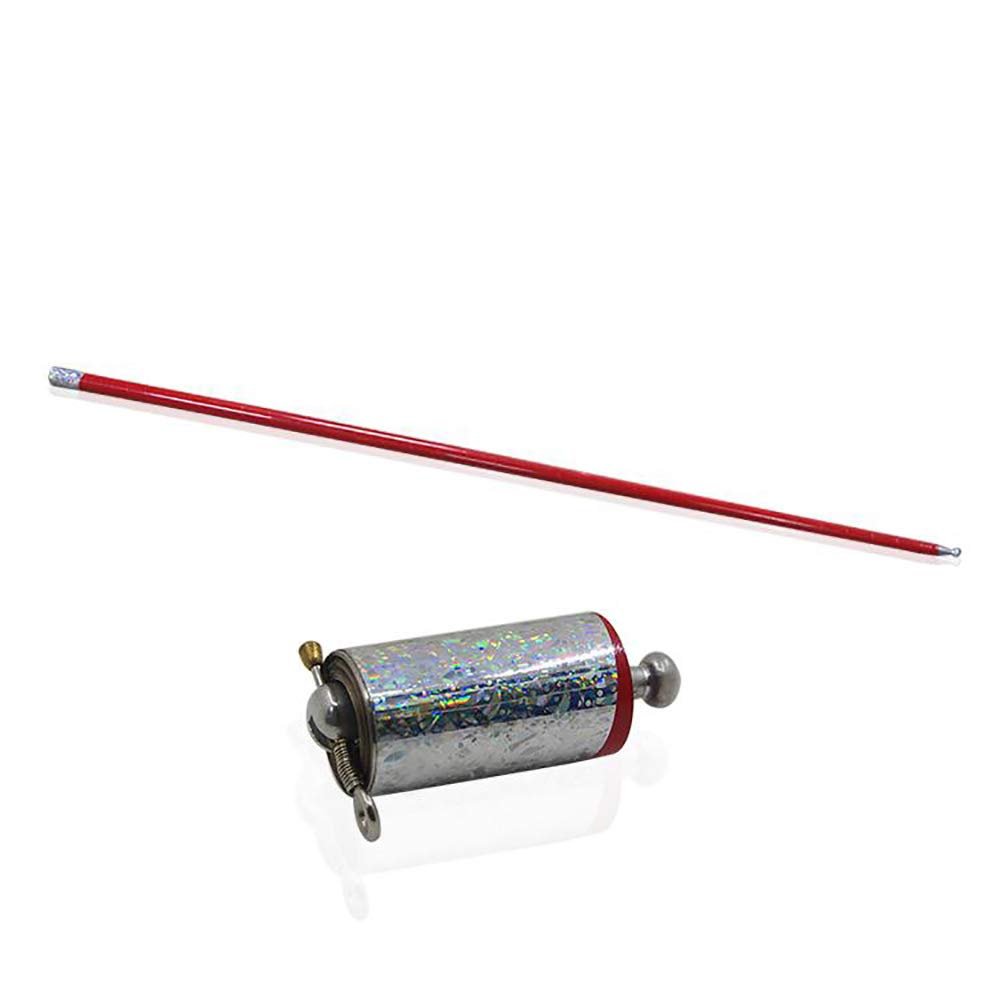 43.30"/110cm Metal Appearing Cane Magic Tricks for Professional Magician Stage Street Magic Performance (Red)