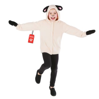 fun shack Sheep Costume for Kids, Lamb Costume for Kids, Girls Nativity Costumes, Girls Christmas Costumes, Medium