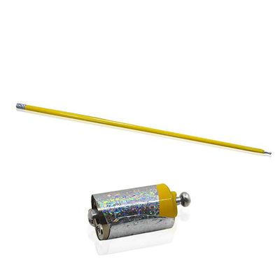Enjoyer Appearing Cane Metal Magic Tricks for Professional Magician Stage Street Magie Close up Illusion,43 inch (Yellow)