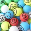 GSE Games & Sports Expert 1.55" Bingo Balls - Ping Pong Size Balls for Large Bingo Cage, Bingo Calling Balls for Parties, Prize Raffles, Family Game Nights (Multi-Color - Single Numbered) view 1