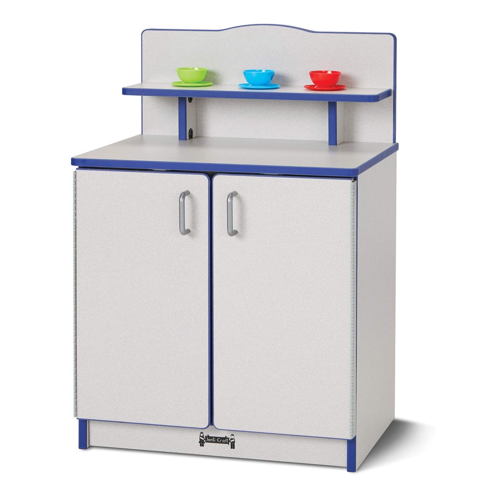 Jonti-Craft Rainbow Accents 2407JCWW180 Culinary Creations Kitchen Cupboard, Black