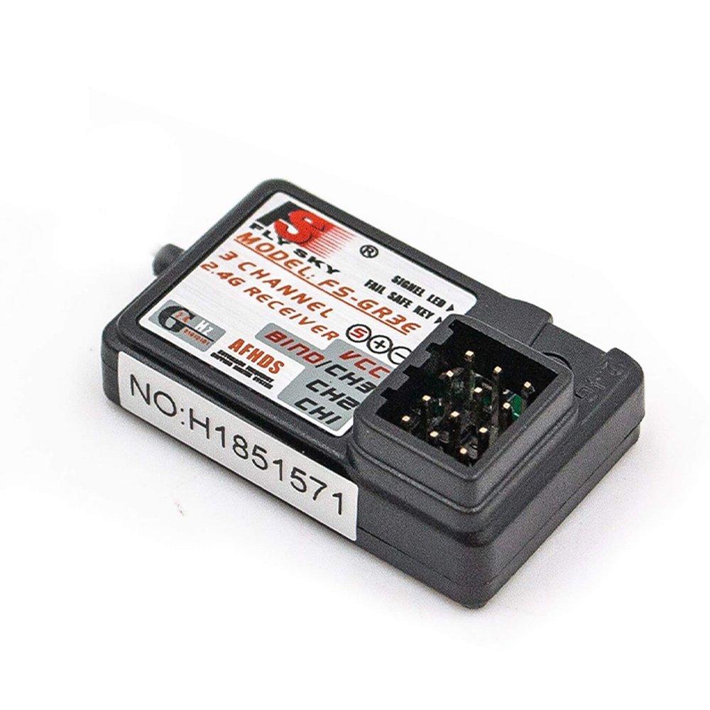 Goolsky Flysky FS-GR3E Receiver 3CH 2.4Ghz Receiver for FS-GT2 FS-GT2B FS-GT3B FS-GT3C FZ-IT4S RC Car Boat Transmitter