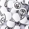 GSE Games & Sports Expert 1.55" White Bingo Balls - Ping Pong Size Balls for Large Bingo Cage, Bingo Calling Balls for Parties, Prize Raffles, Family Game Nights (Double Numbered) view 1