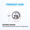 GSE Games & Sports Expert 1.55" White Bingo Balls - Ping Pong Size Balls for Large Bingo Cage, Bingo Calling Balls for Parties, Prize Raffles, Family Game Nights (Double Numbered) view 2