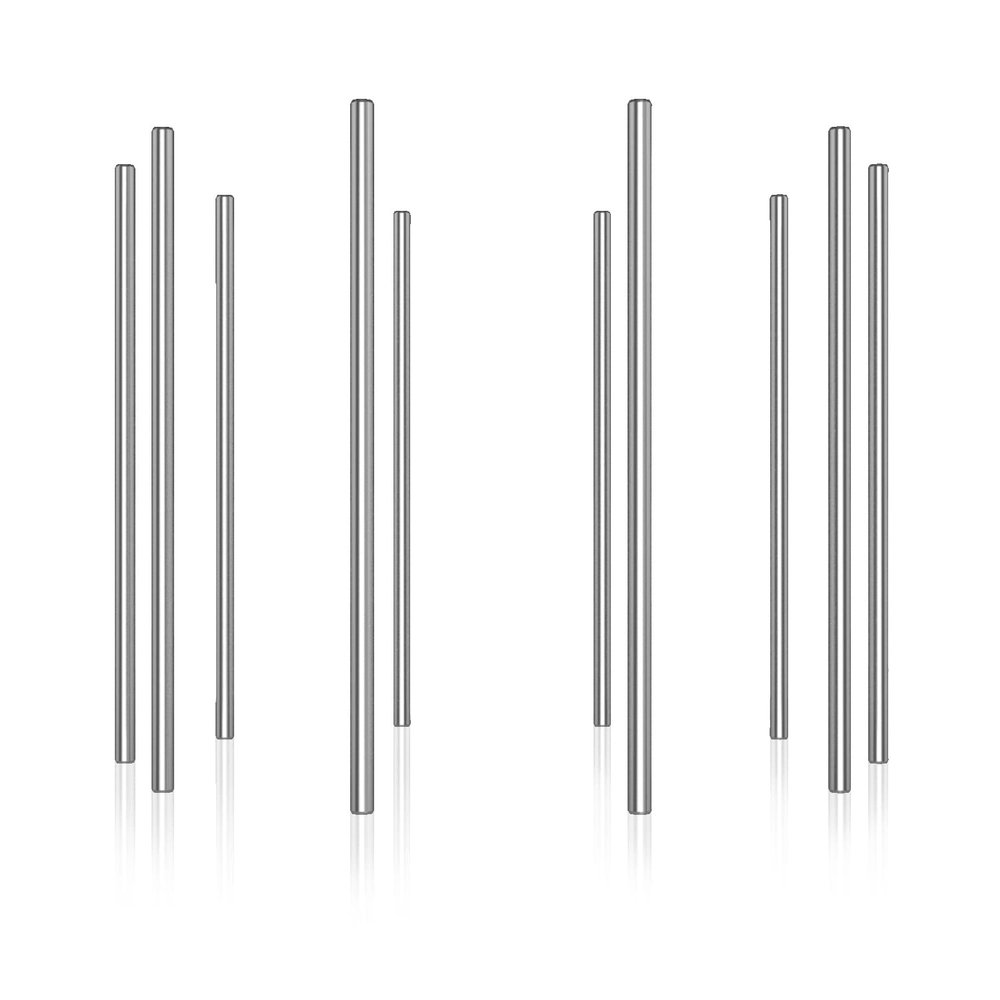 EKIND 10pcs Round Axles Shaft Rod/Straight Metal Round Shaft Rod Bars for DIY Model Toy, RC Car, RC Helicopter Airplane (3mm x 100mm)