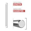 EKIND 10pcs Round Axles Shaft Rod/Straight Metal Round Shaft Rod Bars for DIY Model Toy, RC Car, RC Helicopter Airplane (3mm x 100mm) view 2