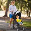 HONEY JOY Baby Lightweight Stroller, Compact Travel Stroller for Airplane, Adjustable Backrest & Canopy, 5-Point Harness, Cup Holder, Storage Basket, Foldable Umbrella Stroller for Toddlers (Black) view 2