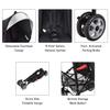 HONEY JOY Baby Lightweight Stroller, Compact Travel Stroller for Airplane, Adjustable Backrest & Canopy, 5-Point Harness, Cup Holder, Storage Basket, Foldable Umbrella Stroller for Toddlers (Black) view 4
