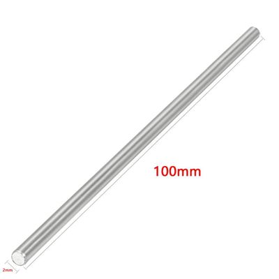 EKIND 10pcs Round Axles Shaft Rod/Straight Metal Round Shaft Rod Bars for DIY Model Toy, RC Car, RC Helicopter Airplane (2mm x 100mm)