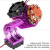 Heat Sink, Enhanced Cooling with Fan, Cooling Fan for 1/10 Scale RC Car 540/550 Motor, for Off-Road Racing Speed Runs and Daily Hobby Use (Purple) view 2