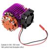 Heat Sink, Enhanced Cooling with Fan, Cooling Fan for 1/10 Scale RC Car 540/550 Motor, for Off-Road Racing Speed Runs and Daily Hobby Use (Purple) view 3