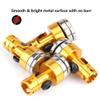 Dilwe 4Pcs Body Post Mount, Aluminum Magnetic Invisible Body Post Mount for SCX10 4WD 1:10 RC Car(Yellow) view 3