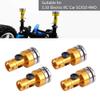 Dilwe 4Pcs Body Post Mount, Aluminum Magnetic Invisible Body Post Mount for SCX10 4WD 1:10 RC Car(Yellow) view 4