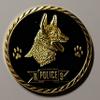 K-9 Handler Police Colorized Art Coin view 1
